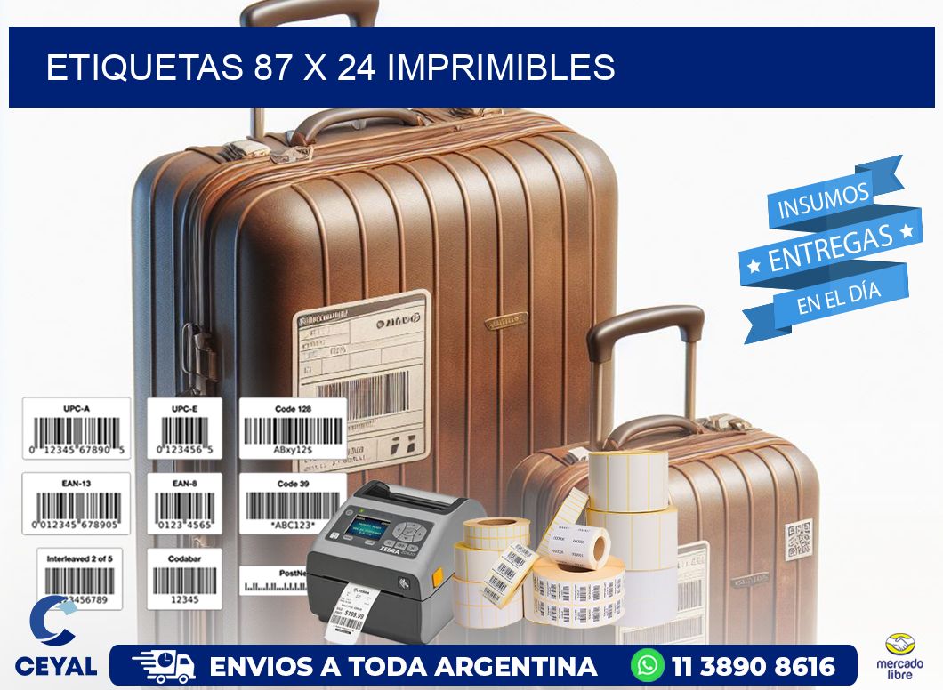 ETIQUETAS 87 x 24 IMPRIMIBLES