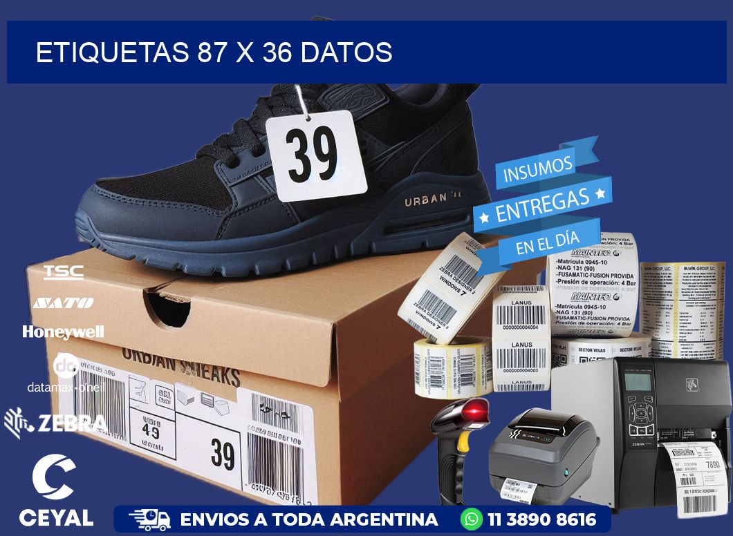 ETIQUETAS 87 x 36 DATOS