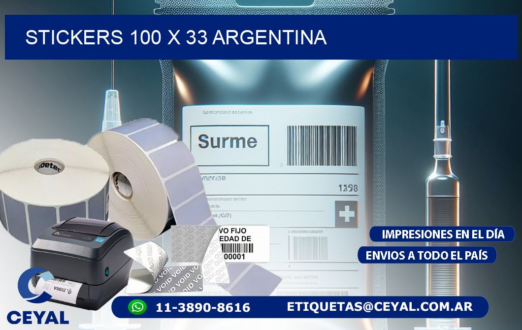 STICKERS 100 x 33 ARGENTINA