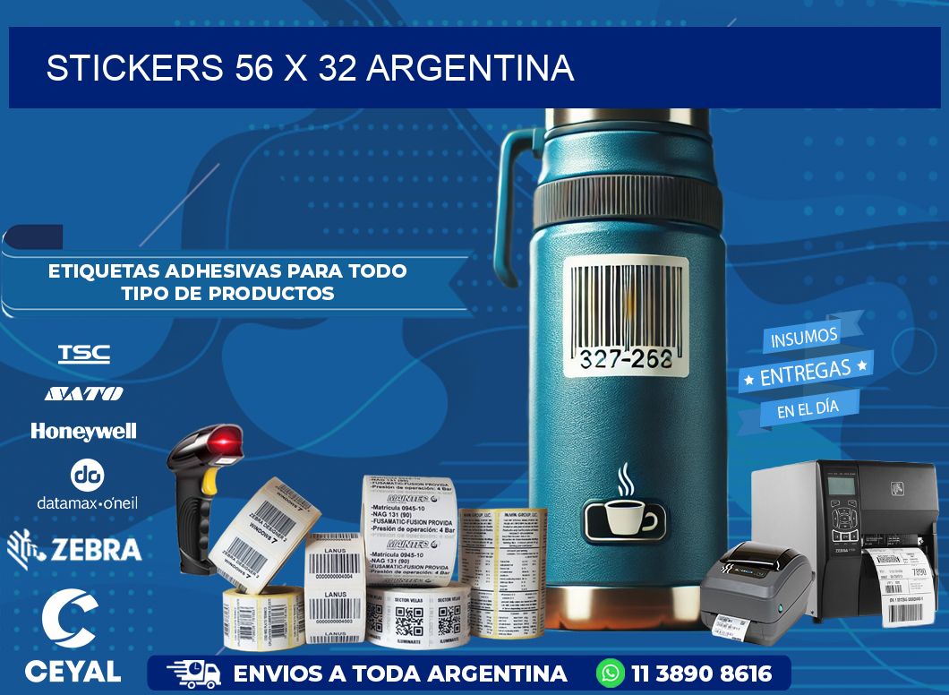 STICKERS 56 x 32 ARGENTINA