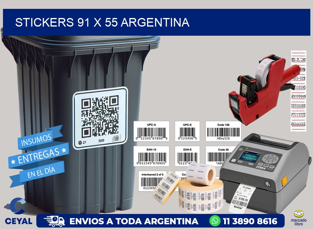 STICKERS 91 x 55 ARGENTINA