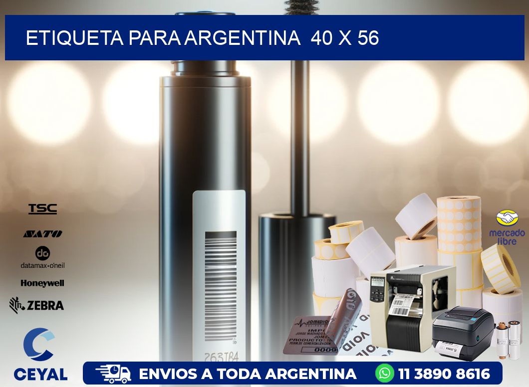 etiqueta para Argentina  40 x 56