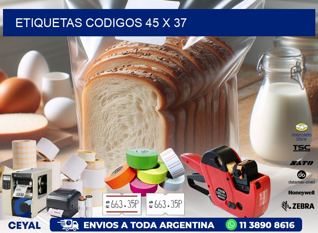 etiquetas codigos 45 x 37
