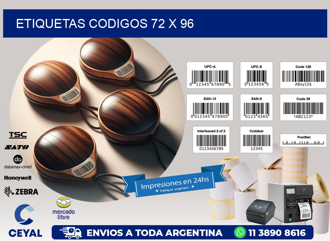 etiquetas codigos 72 x 96
