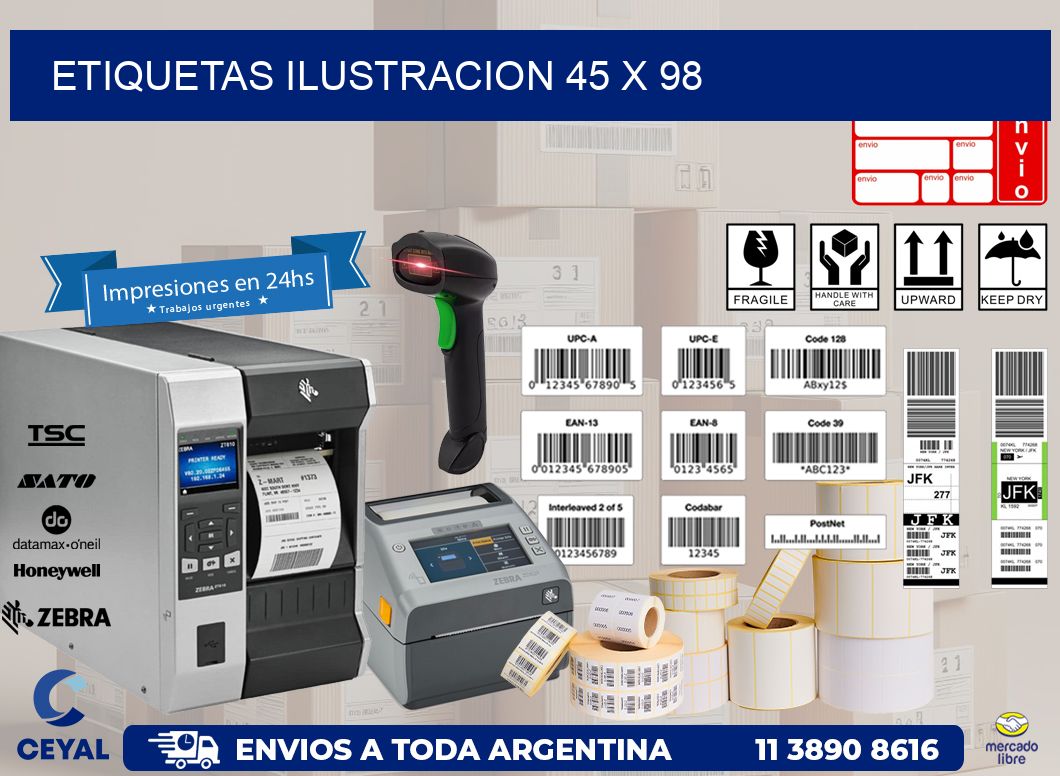 etiquetas ilustracion 45 x 98
