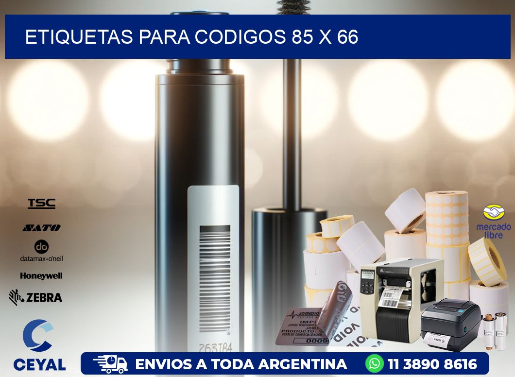 etiquetas para codigos 85 x 66