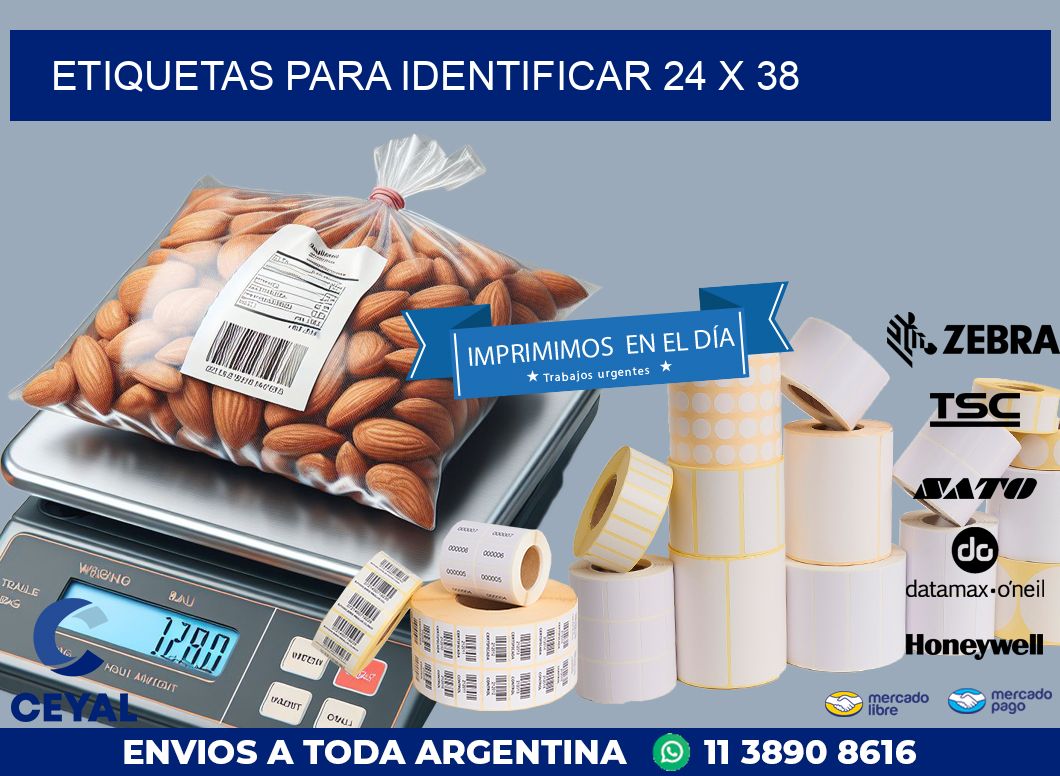 etiquetas para identificar 24 x 38