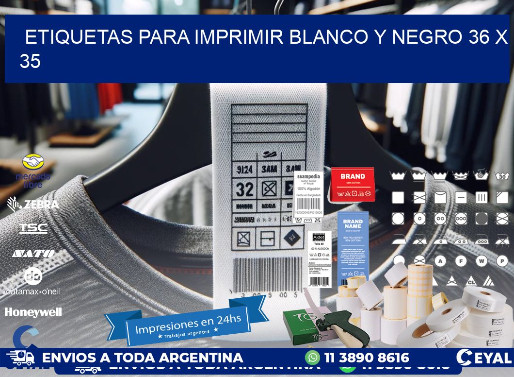 etiquetas para imprimir blanco y negro 36 x 35