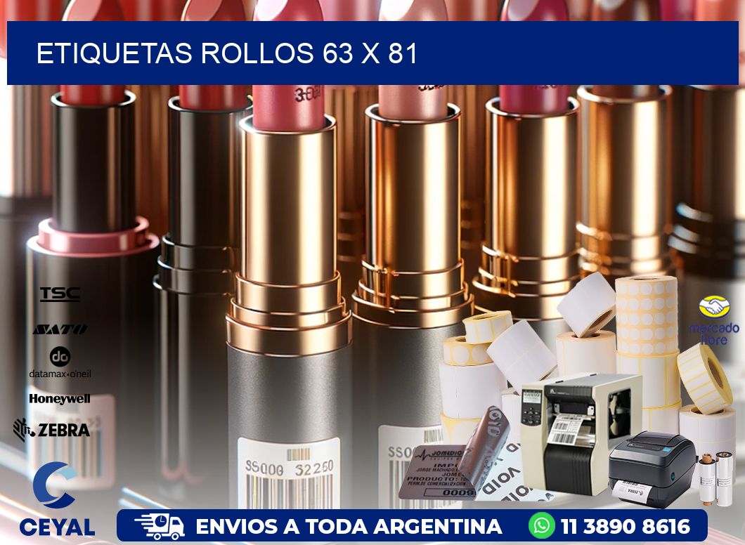 etiquetas rollos 63 x 81