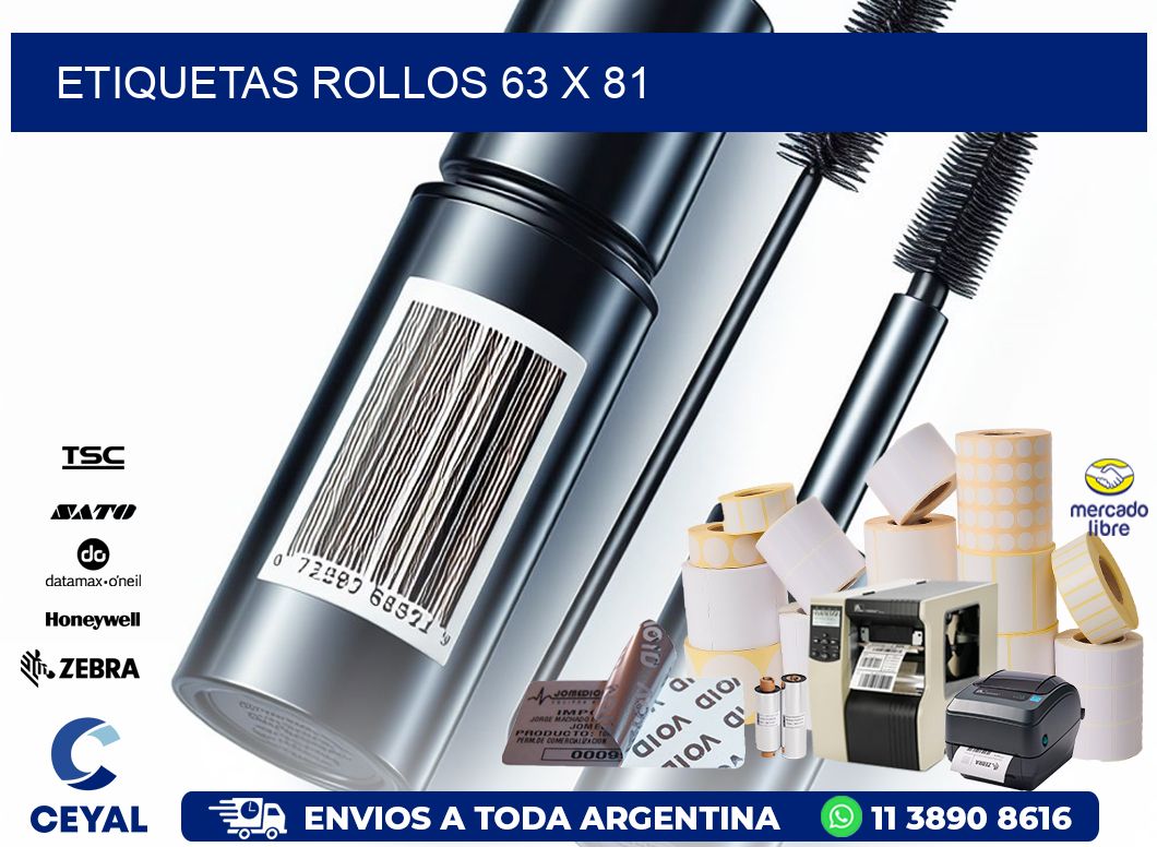 etiquetas rollos 63 x 81