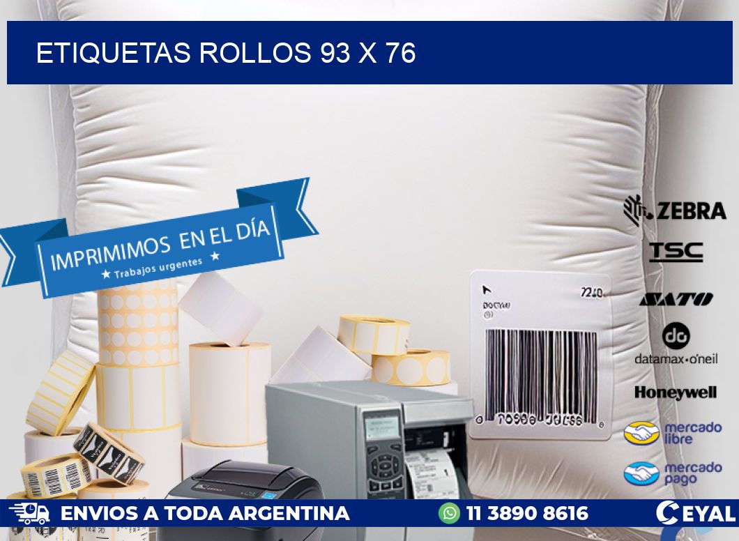 etiquetas rollos 93 x 76