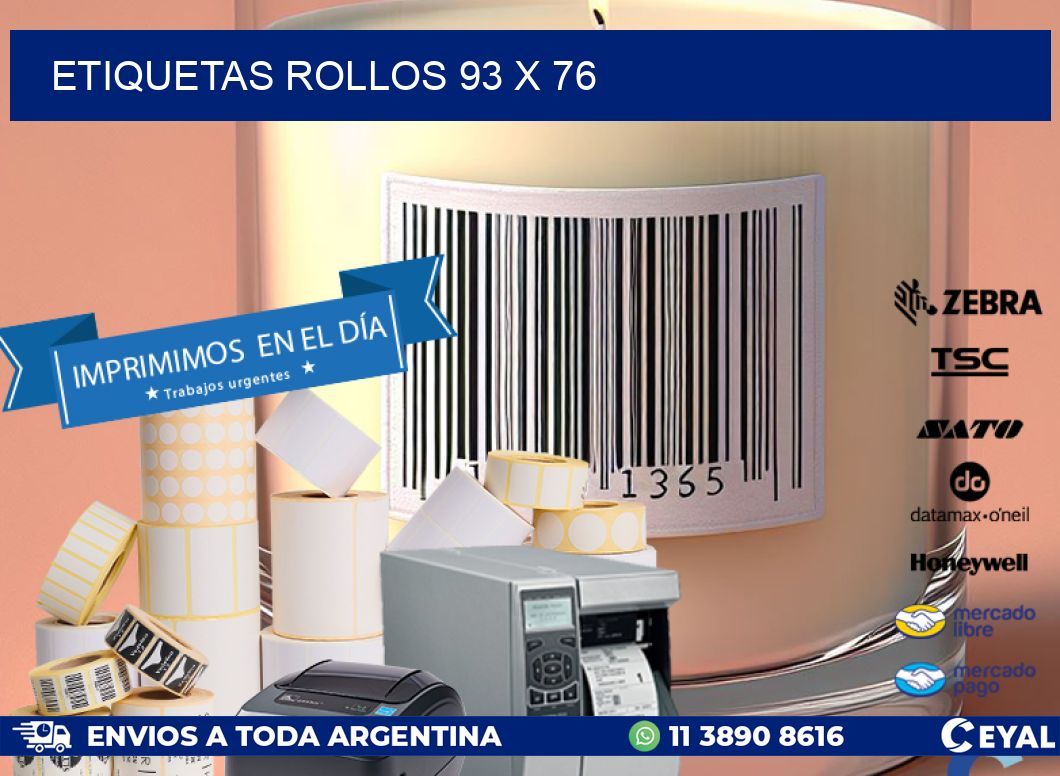 etiquetas rollos 93 x 76