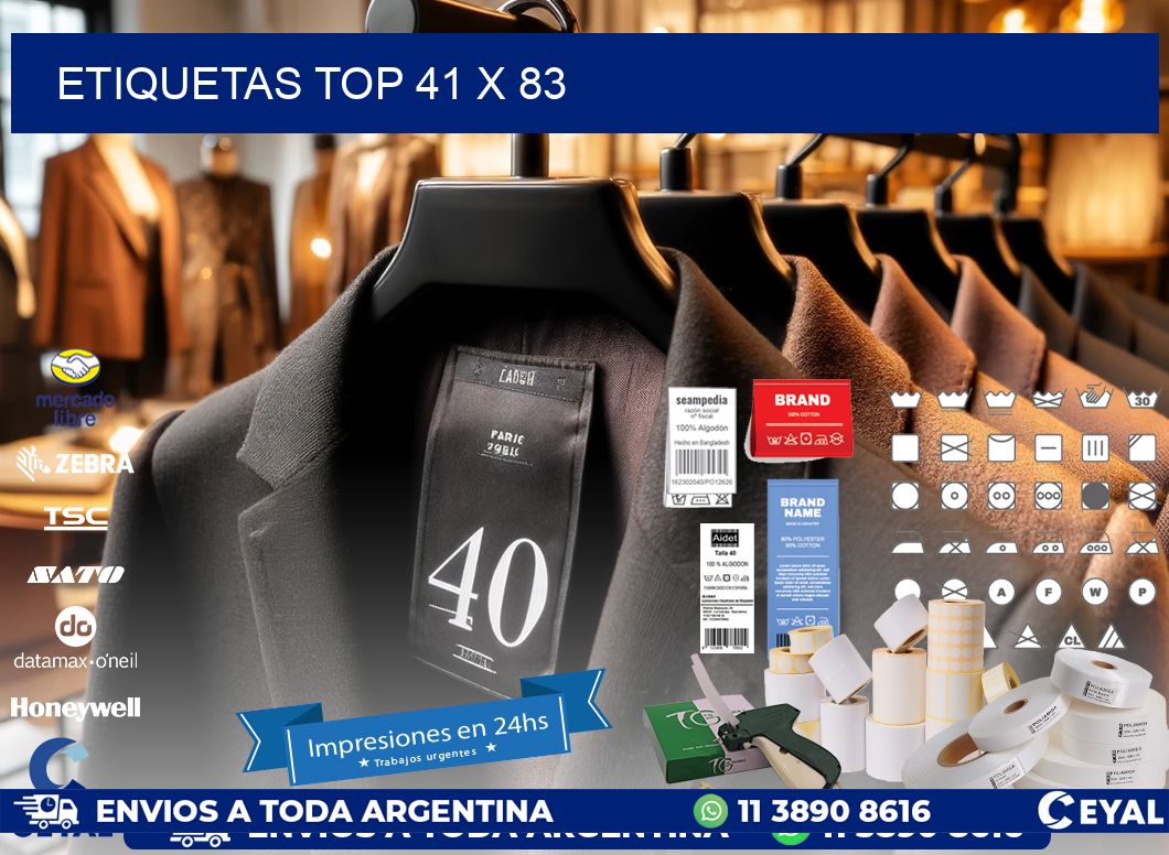 etiquetas top 41 x 83