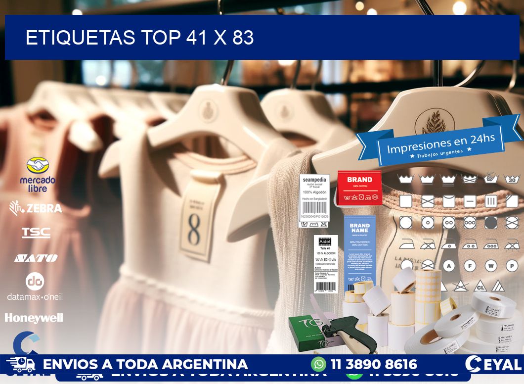 etiquetas top 41 x 83