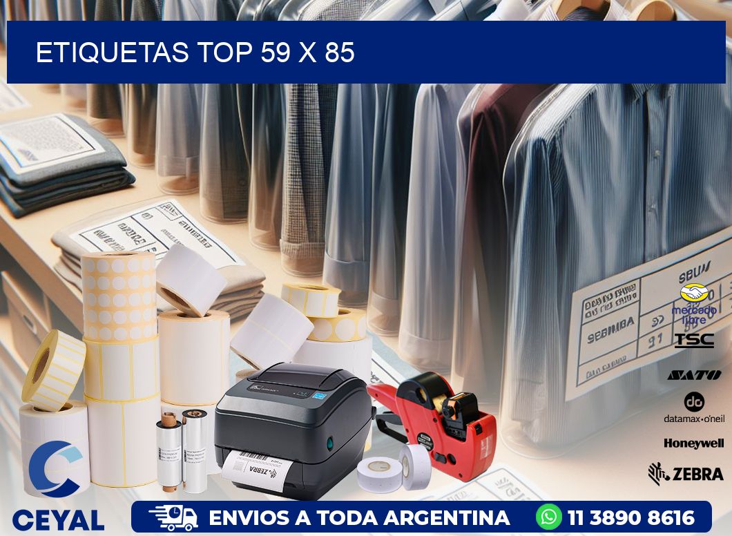 etiquetas top 59 x 85