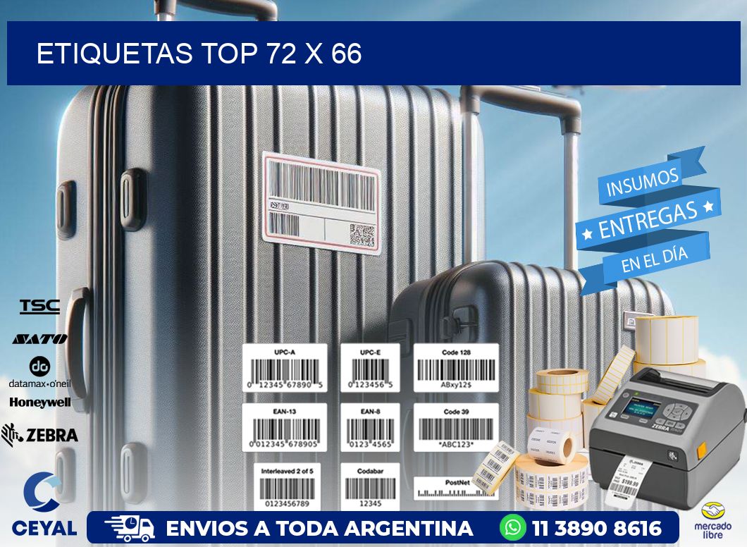 etiquetas top 72 x 66
