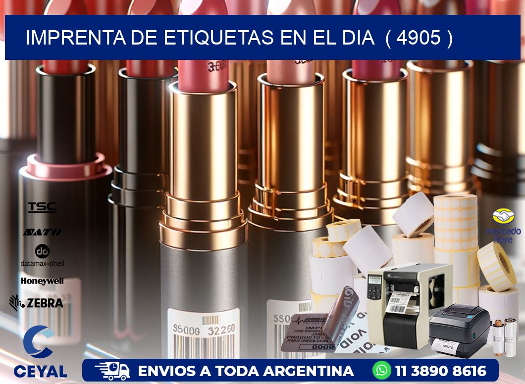 imprenta de etiquetas en el dia  ( 4905 )