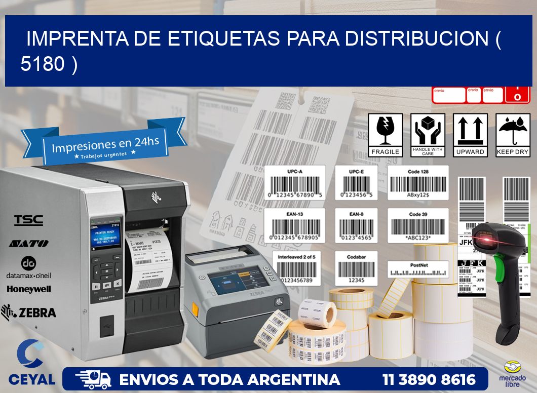 imprenta de etiquetas para distribucion ( 5180 )
