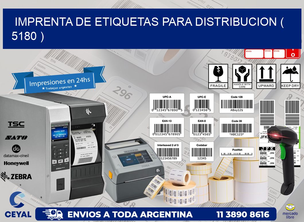 imprenta de etiquetas para distribucion ( 5180 )