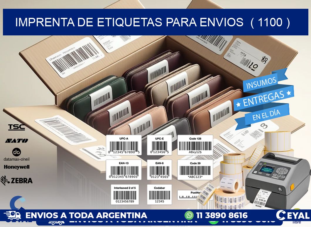 imprenta de etiquetas para envios ( 1100 )