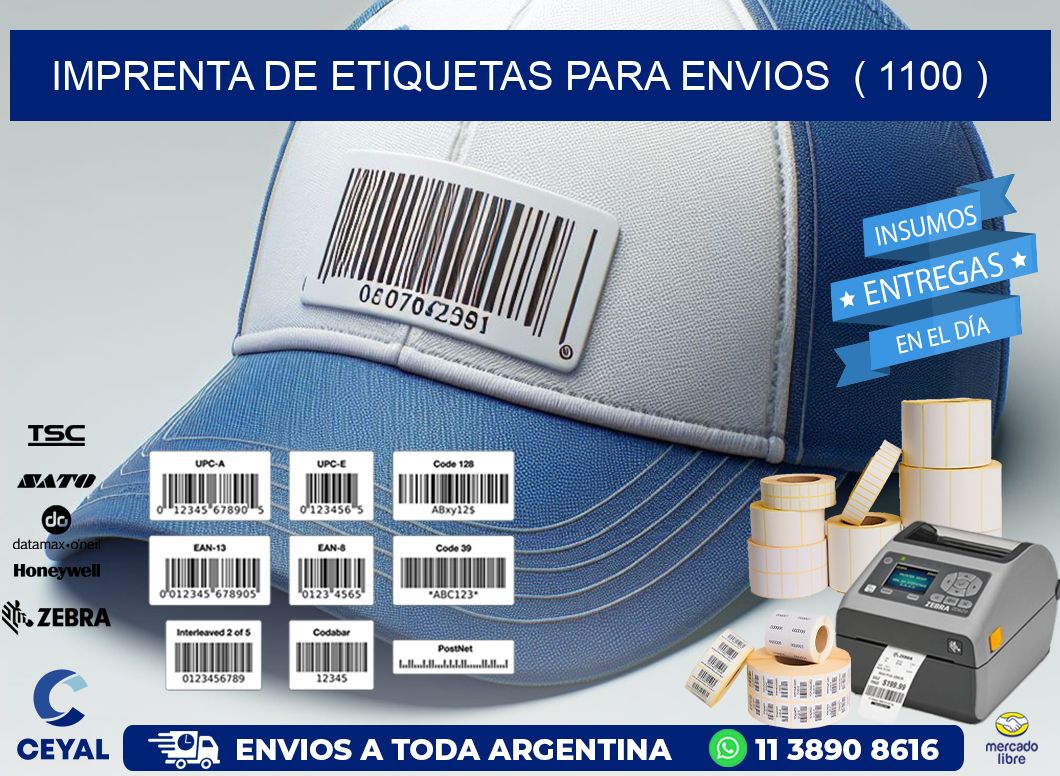 imprenta de etiquetas para envios ( 1100 )