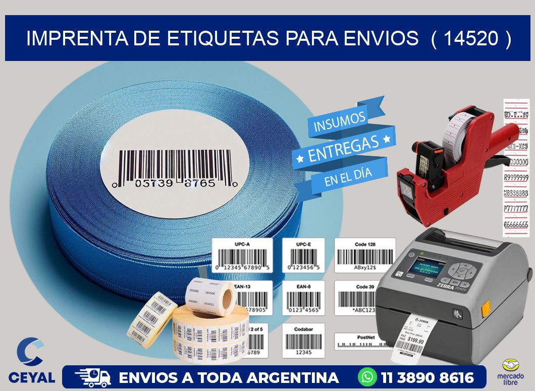 imprenta de etiquetas para envios  ( 14520 )