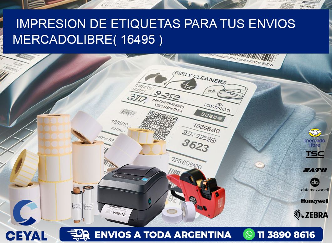 impresion de etiquetas para tus envios mercadolibre( 16495 )