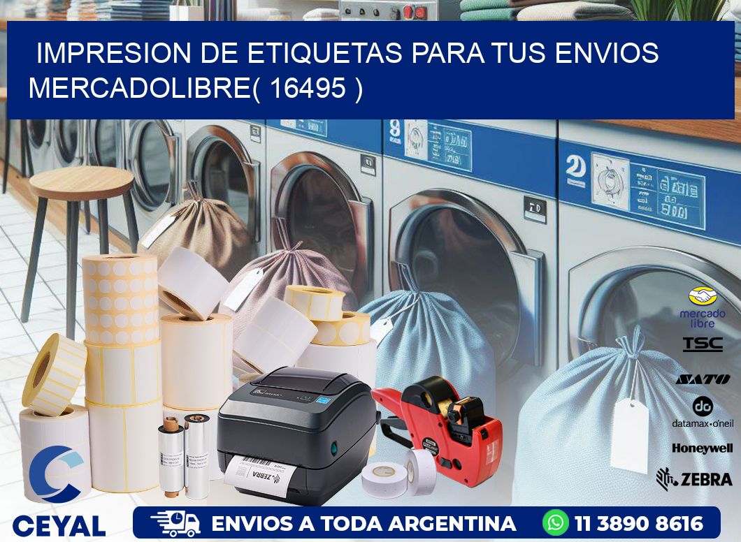impresion de etiquetas para tus envios mercadolibre( 16495 )