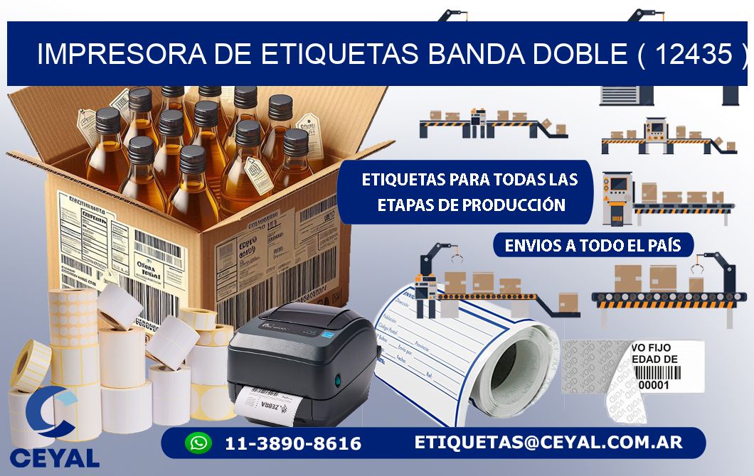 impresora de etiquetas banda doble ( 12435 )