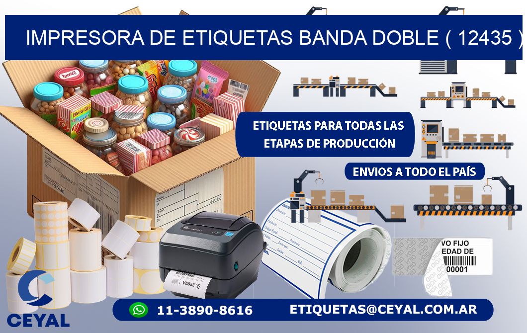 impresora de etiquetas banda doble ( 12435 )