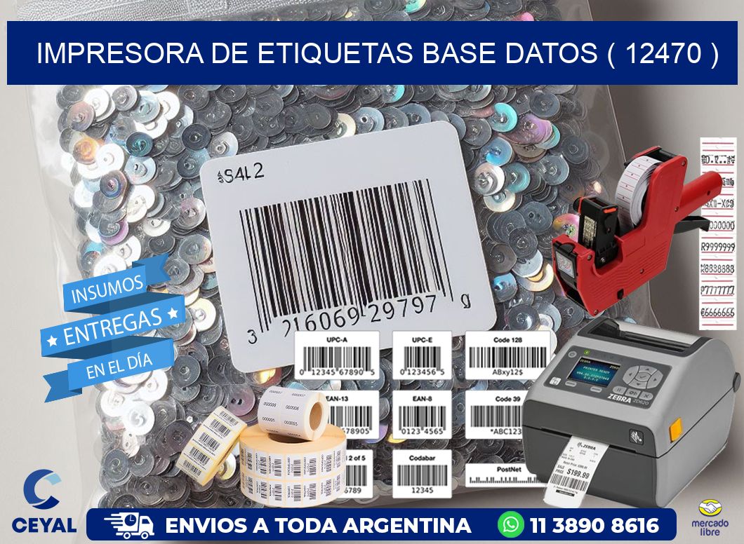 impresora de etiquetas base datos ( 12470 )