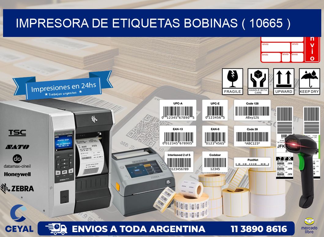 impresora de etiquetas bobinas ( 10665 )