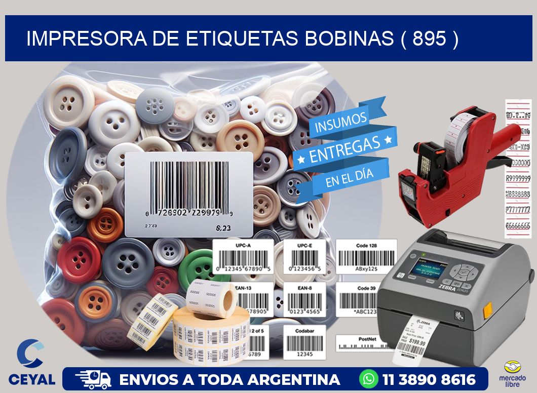 impresora de etiquetas bobinas ( 895 )