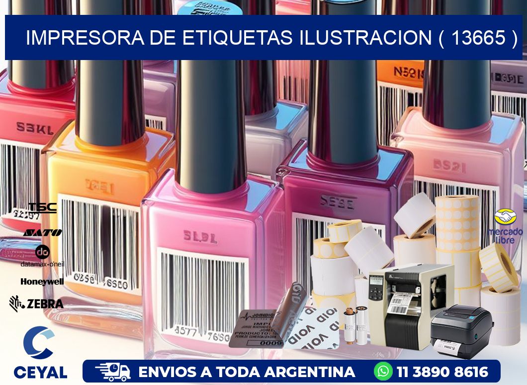 impresora de etiquetas ilustracion ( 13665 )