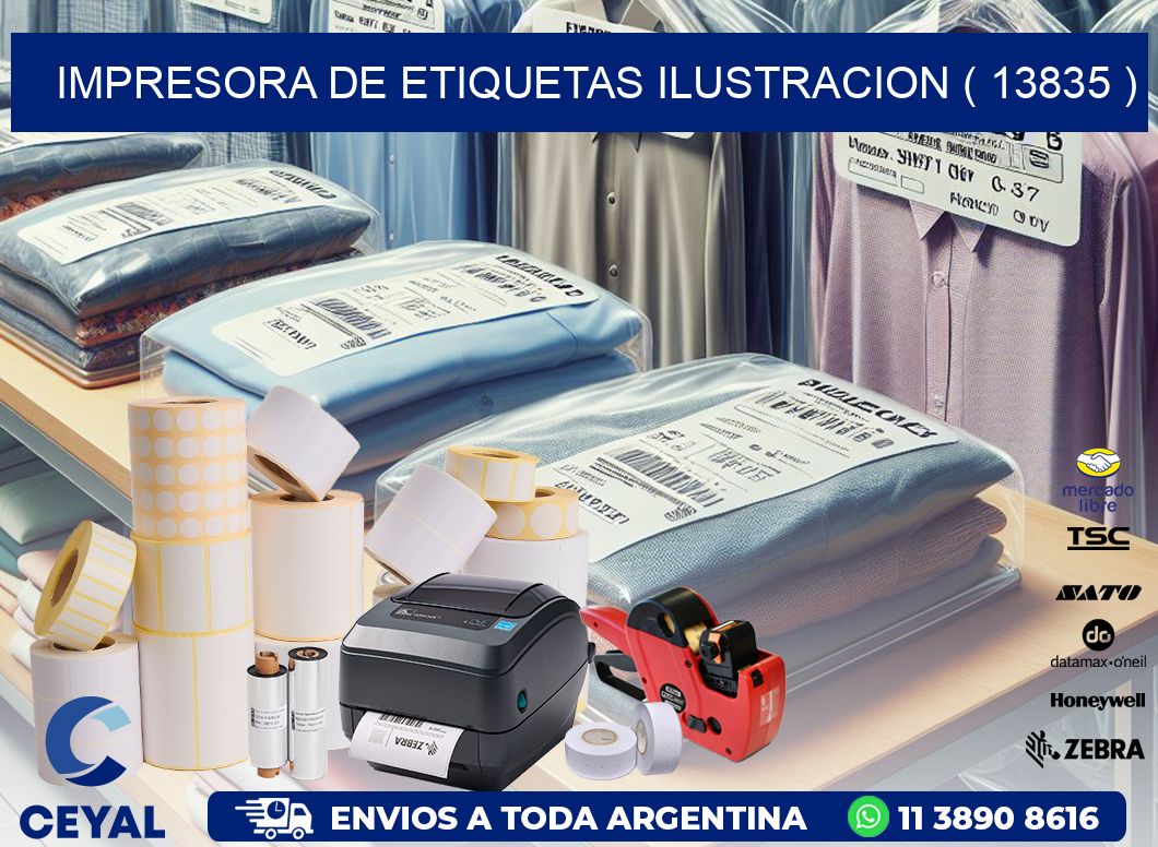 impresora de etiquetas ilustracion ( 13835 )