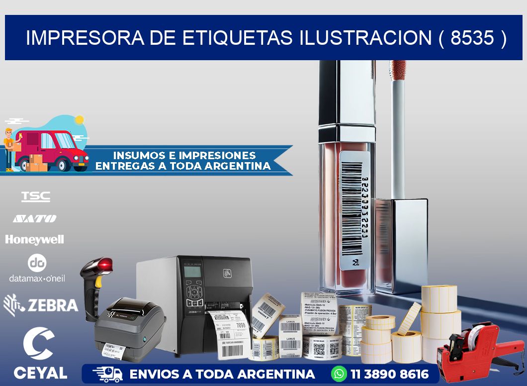 impresora de etiquetas ilustracion ( 8535 )