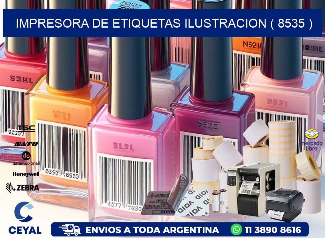 impresora de etiquetas ilustracion ( 8535 )