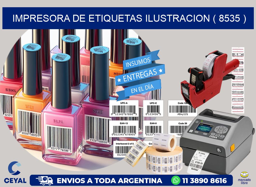 impresora de etiquetas ilustracion ( 8535 )