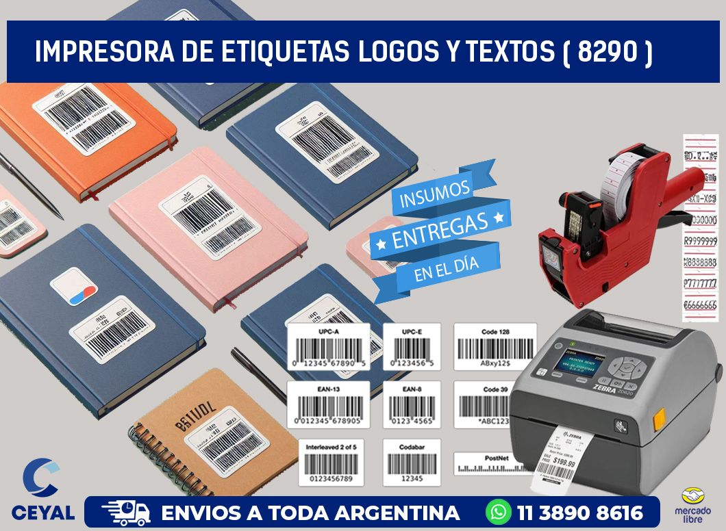 impresora de etiquetas logos y textos ( 8290 )