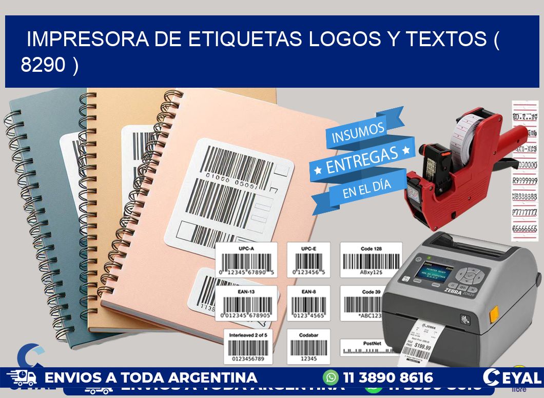 impresora de etiquetas logos y textos ( 8290 )
