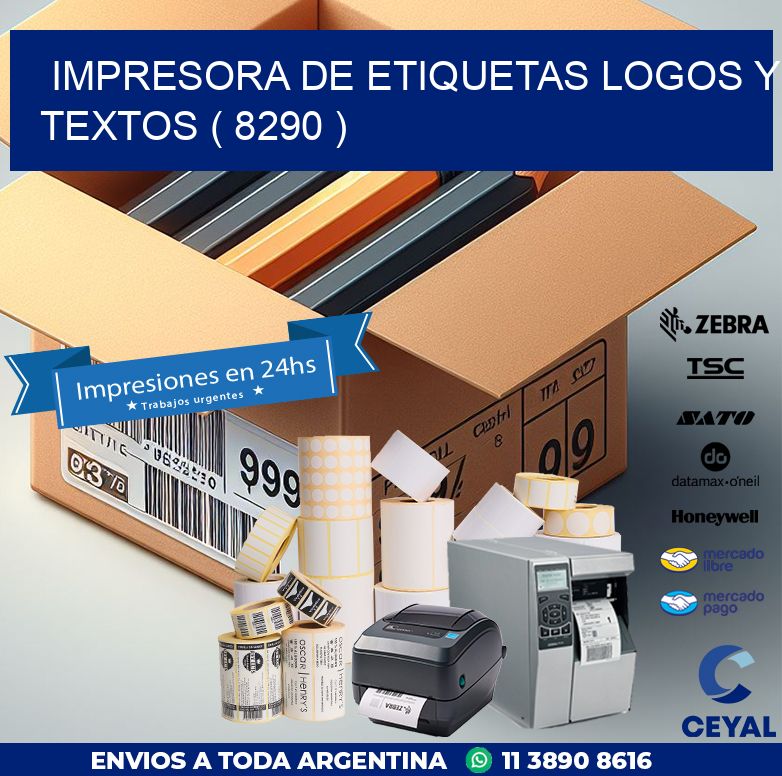 impresora de etiquetas logos y textos ( 8290 )