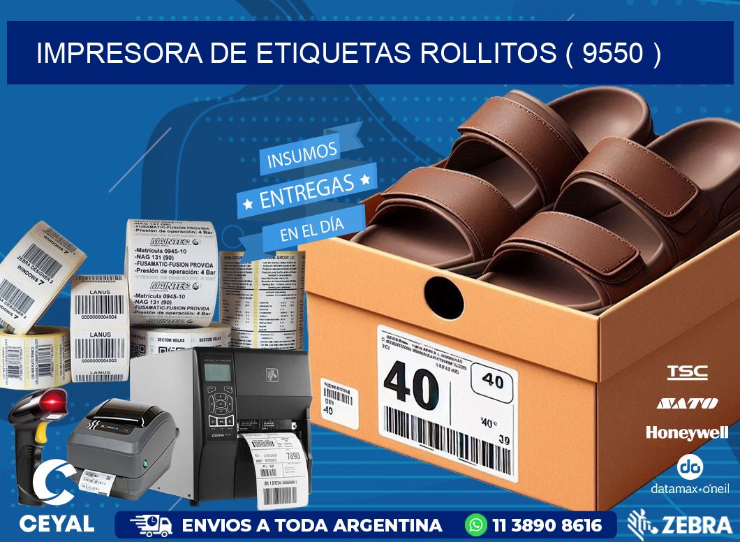 impresora de etiquetas rollitos ( 9550 )
