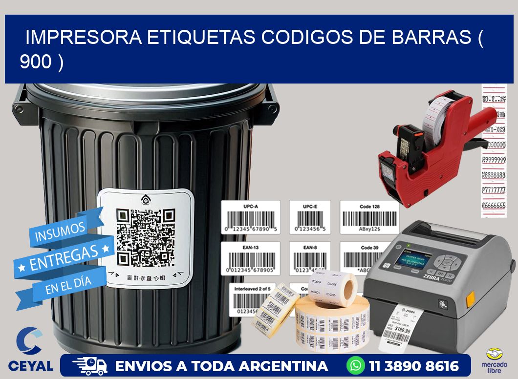 impresora etiquetas codigos de barras ( 900 )