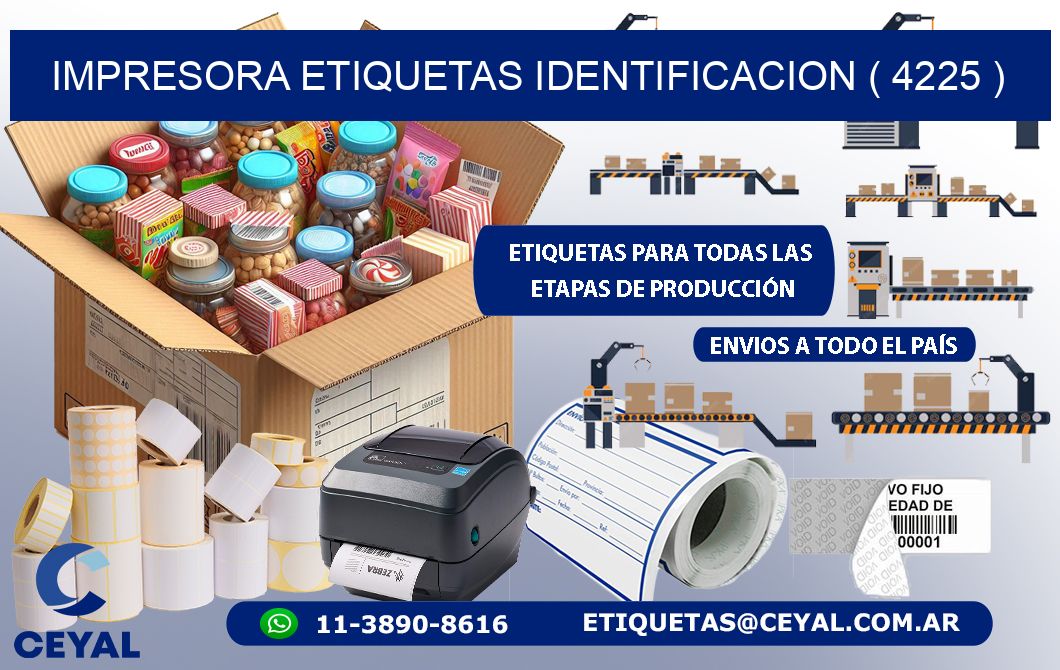 impresora etiquetas identificacion ( 4225 )