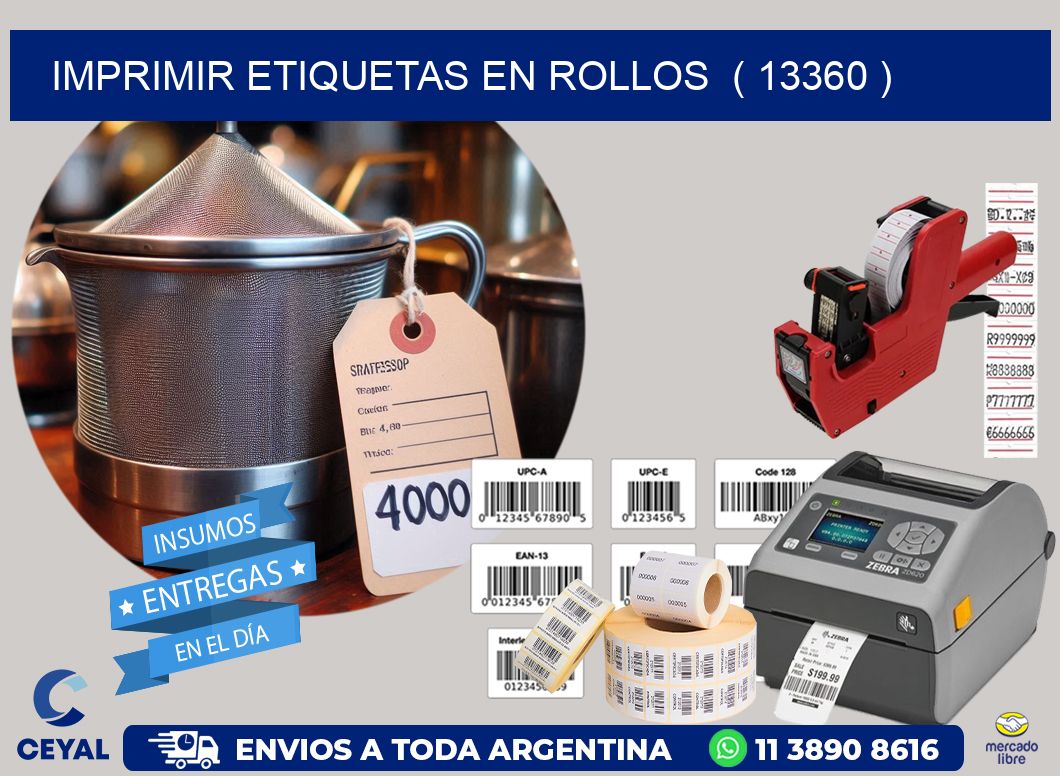 imprimir etiquetas en rollos  ( 13360 )