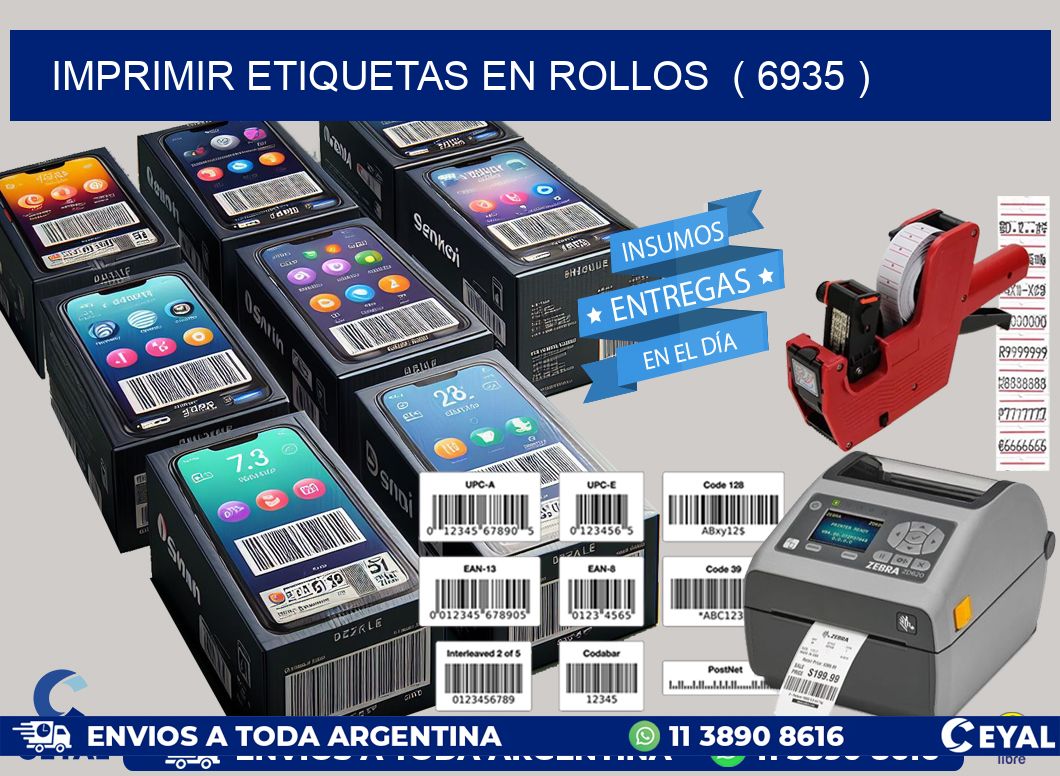 imprimir etiquetas en rollos  ( 6935 )