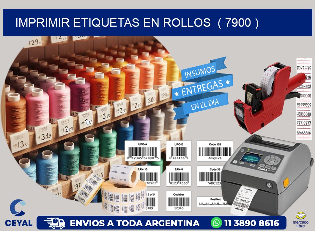 imprimir etiquetas en rollos  ( 7900 )