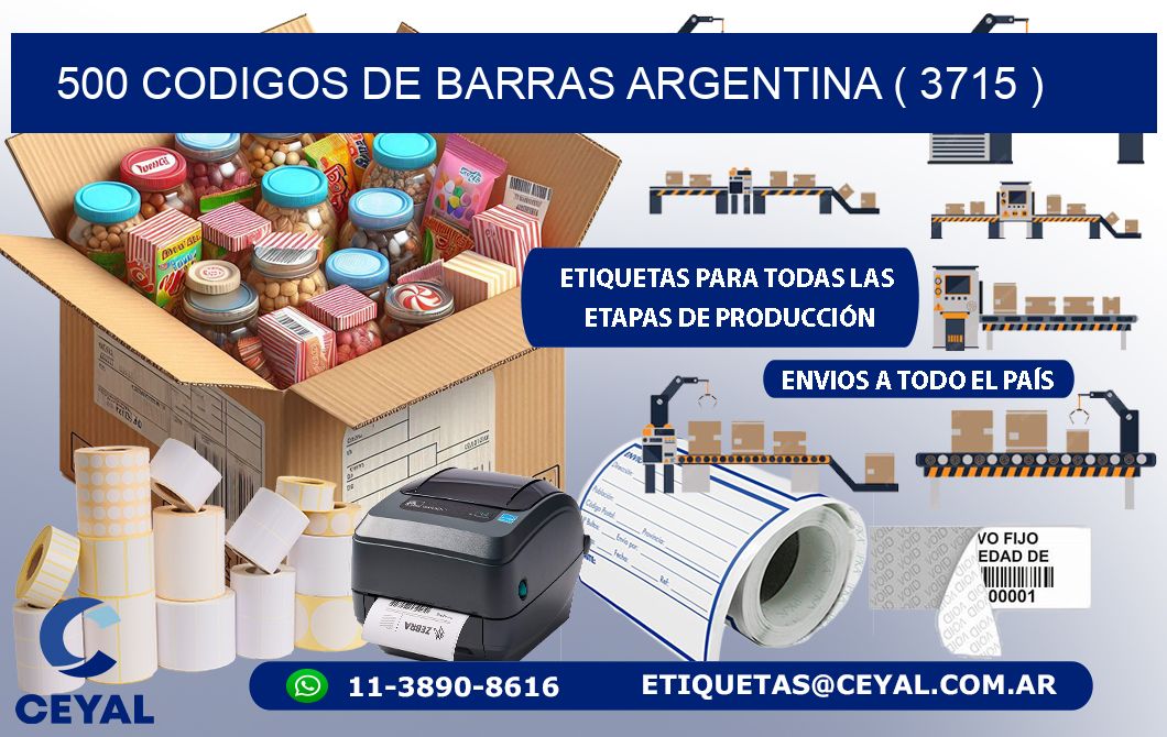 500 codigos de barras argentina ( 3715 )