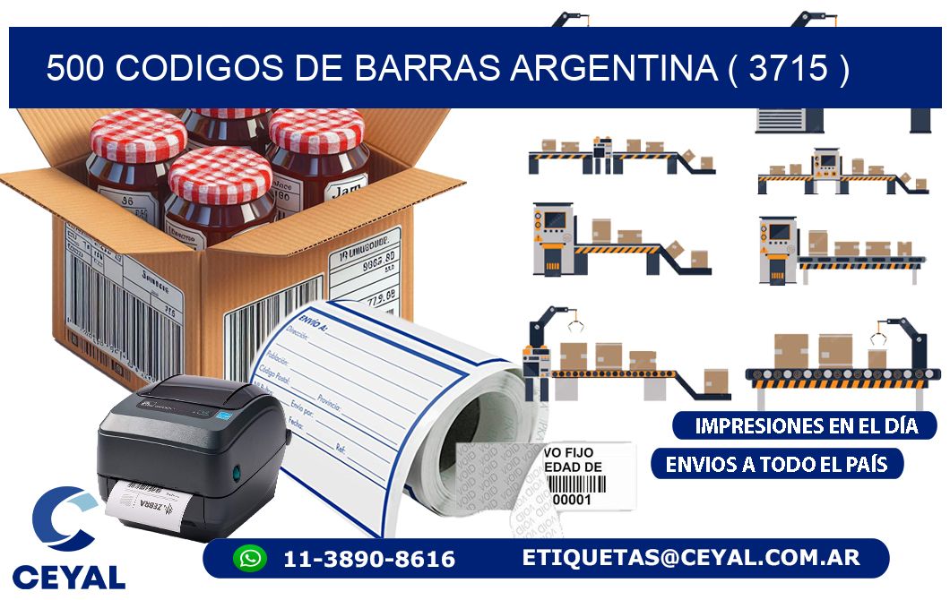500 codigos de barras argentina ( 3715 )