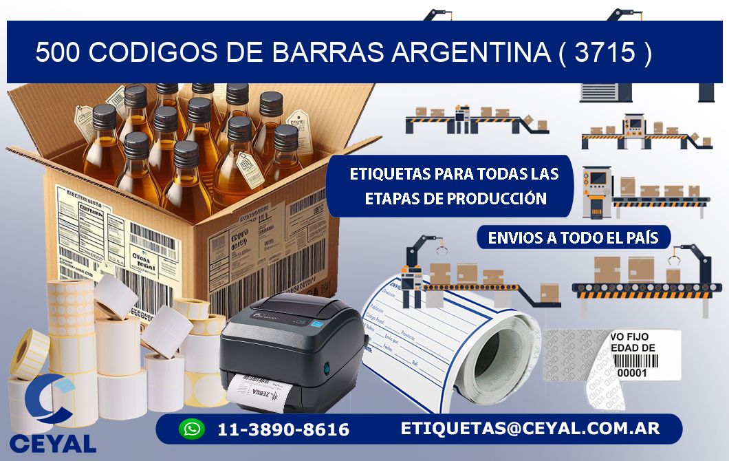 500 codigos de barras argentina ( 3715 )